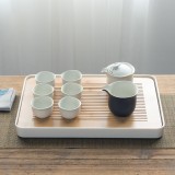 小茶盘竹制托盘储水式长方形实木重竹日式简约干泡台竹子茶台