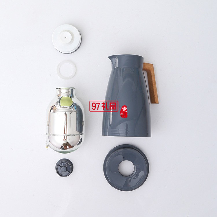 保温壶玻璃内胆真空热水瓶室内咖啡壶礼品印logo定制公司广告礼品