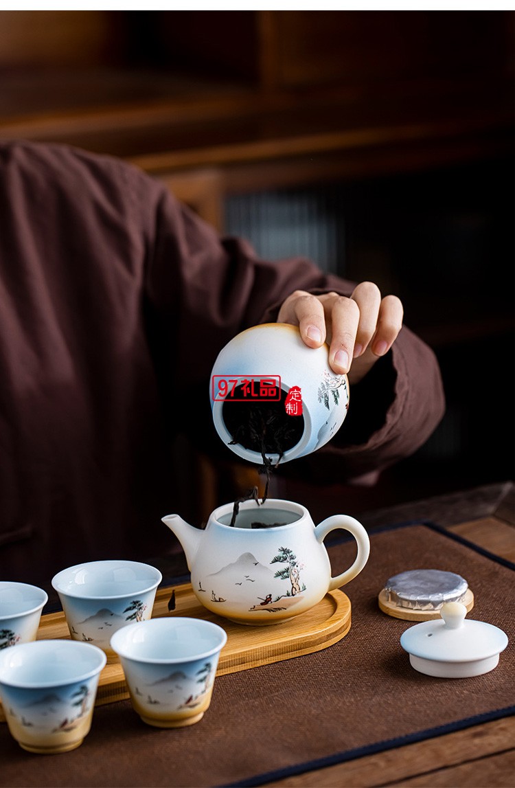 茶壶旅行茶具一壶四杯茶叶罐便携包商务端午功夫茶具套装