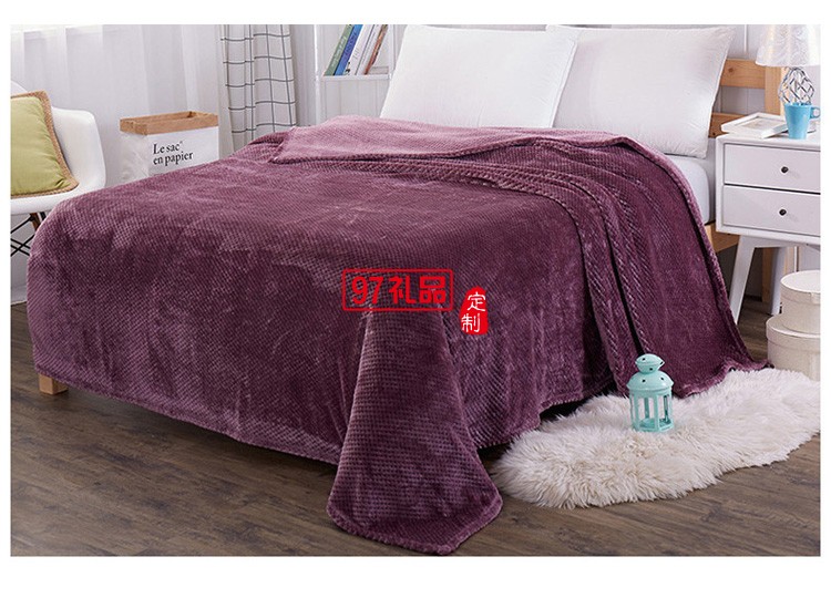 菠萝格毛毯纯素色网眼绒毯子午睡小盖毯床上用品