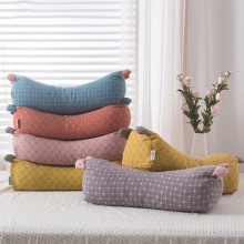 家用舒适棉质老虎枕多色可选格纹护颈枕荞麦壳填充午睡枕