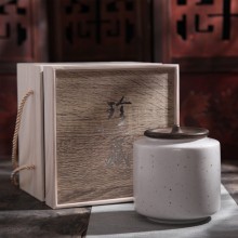 陶瓷茶叶密封罐茶叶包装礼盒空盒小号复古红白绿茶龙井碎银子包装