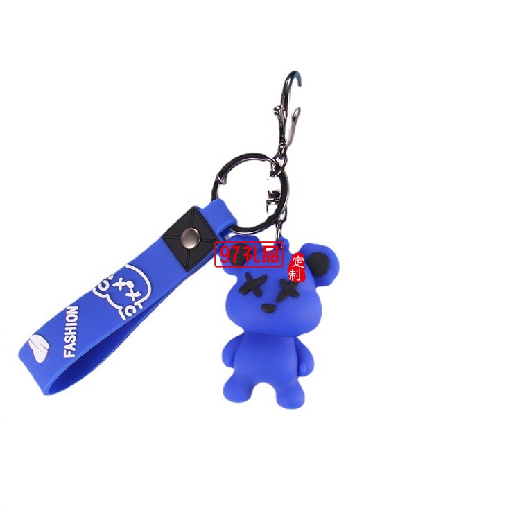 小熊PVC钥匙扣挂件情侣芝麻街钥匙包挂饰