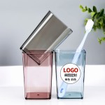牙刷杯漱口杯印刷定制logo广告刷牙杯子透明塑料酒店洗漱杯