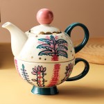 英式一杯一壶下午茶手绘子母壶咖啡杯子套装茶具圣诞礼品花茶壶