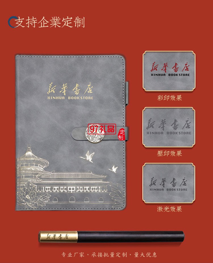 中国风复古国潮笔记本套装