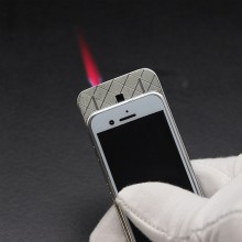 创意手机防风滑盖充气打火机红焰点烟器定制公司广告促销礼品