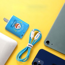 哆啦A梦 数据线+双口20W快充充电器定制公司广告礼品
