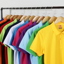 纯色翻领可定制logo定制Polo衫员工服饰广告衫