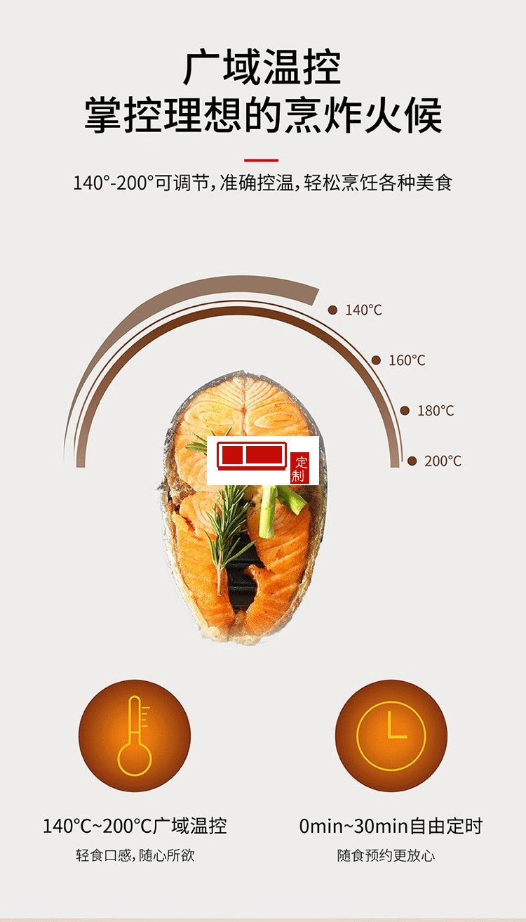 空气炸锅新款烤箱大容量智能无油小多功能全自动电一体机定制公司广告礼品