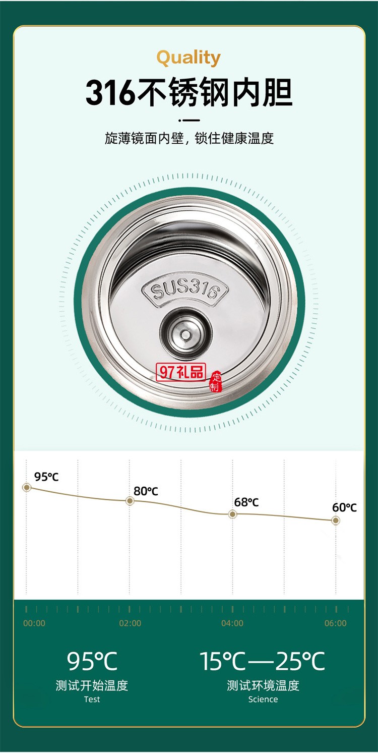 保温杯高颜值不锈钢保冷杯大容量智能茶杯定制logo礼品杯子