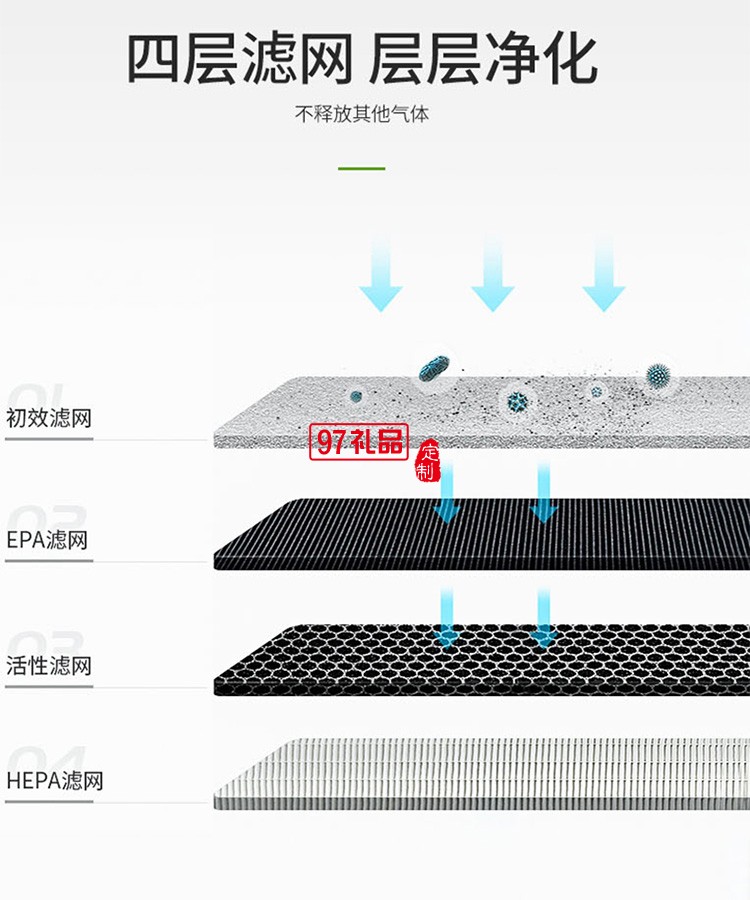 办公室商用空气净化器出租赁除甲醛除霾杀菌定制公司广告礼品