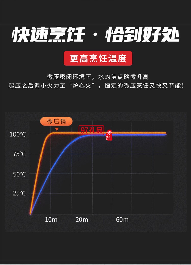 微压锅双耳汤锅炖锅多功能家用电磁炉燃气灶通用定制公司广告礼品