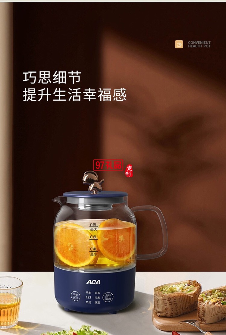 加热器多功能养生壶花茶炖煮保温礼品定制公司广告礼品
