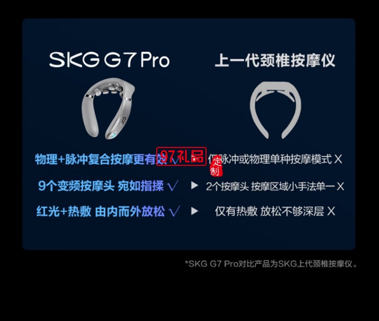 颈椎按摩器物理推揉低频脉冲一体肩颈颈椎按摩仪定制公司广告礼品