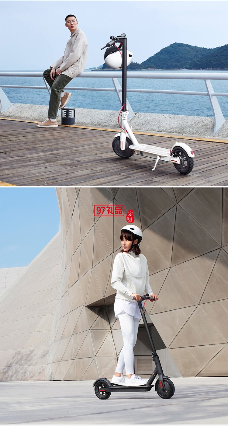 米家电动滑板车1S版成人学生折叠30公里两轮电动车定制公司广告礼品