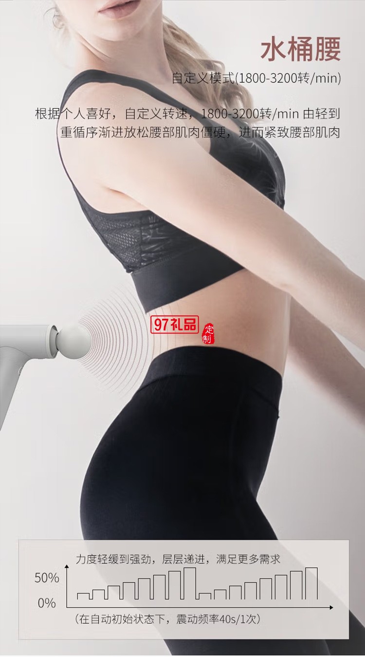 倍轻松（breo）筋膜枪按摩器 肌肉筋膜放松器定制公司广告礼品