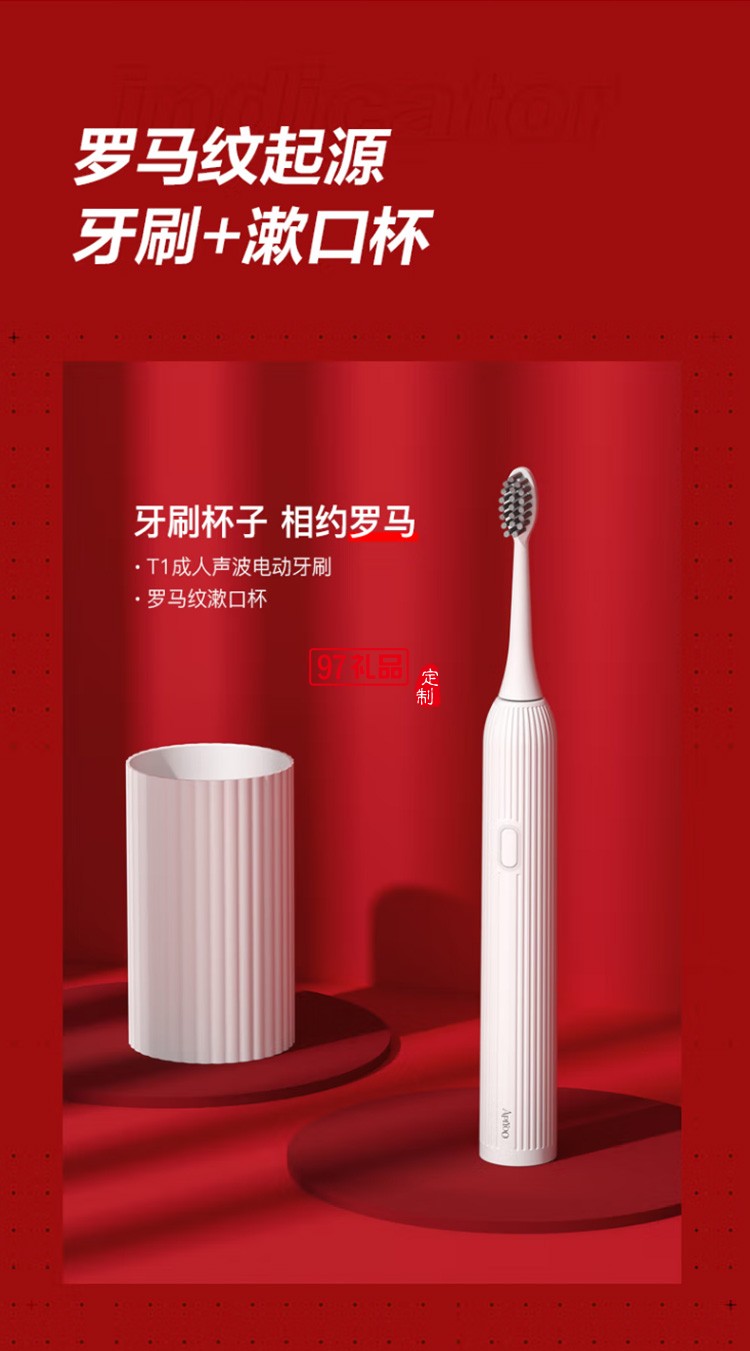 艾优（Apiyoo）电动牙刷 吹风机礼盒套装 PW-2定制公司广告礼品