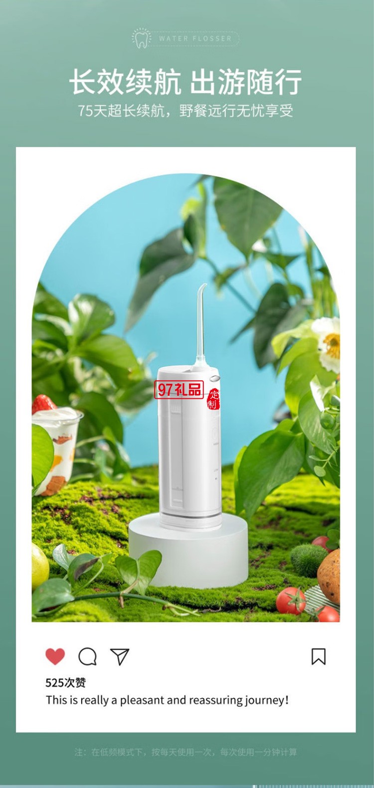 美的冲牙器水牙线便携立式MC-BL0101定制公司广告礼品