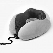 约克罗兰U型枕 水晶绒驼峰颈枕 记忆棉护颈枕头定制公司广告礼品