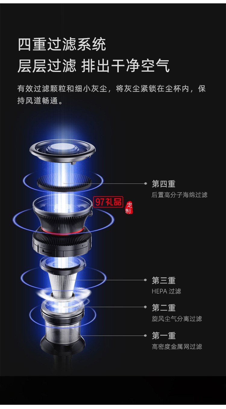 苏泊尔手持吸尘器 多功能吸尘器XC05S63B-X1定制公司广告礼品