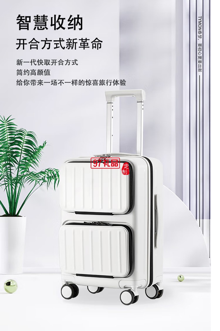 泰梦 斑斓青春拉杆箱双前盖登机旅行箱TM-J05定制公司广告礼品