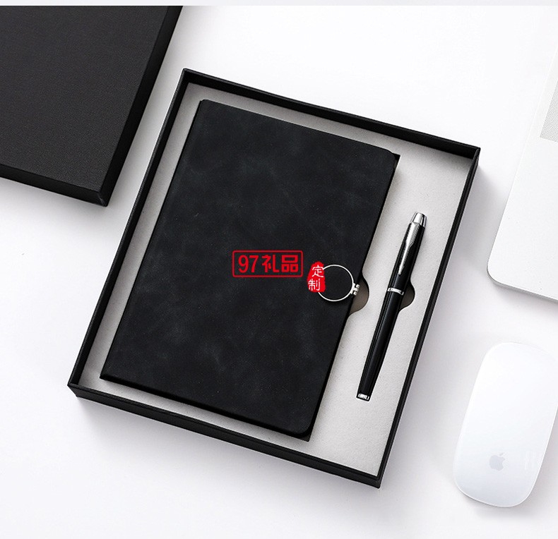 定制公司广告礼品笔记本金属签字笔两件套伴手礼可印logo