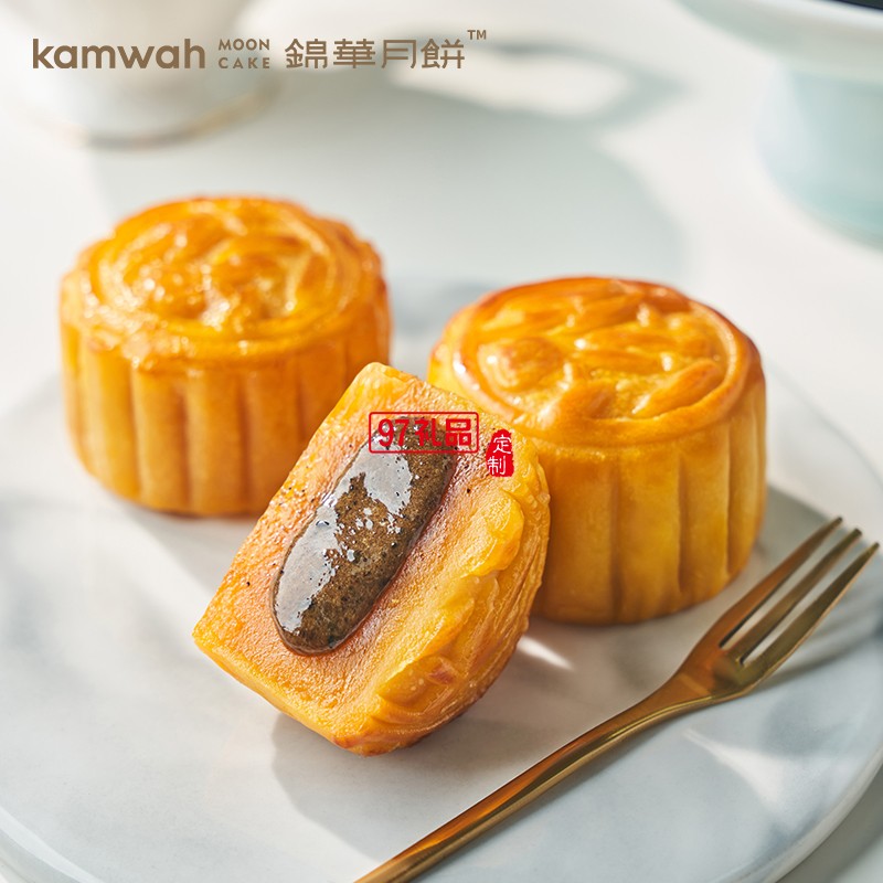 锦华黑松露流心奶黄月饼