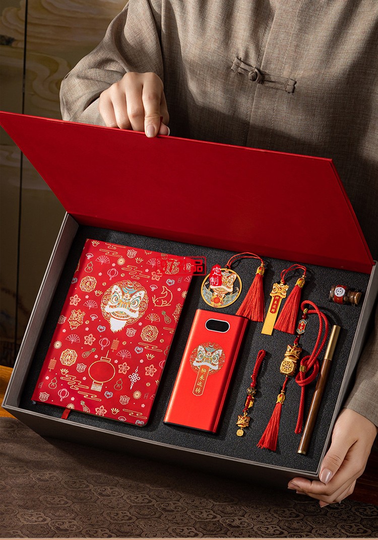 醒狮创意商务礼品套装中国风实用公司年会活动纪念伴手国潮礼物