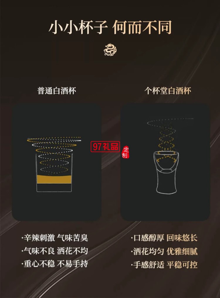 堂云起龙高端酒具套装