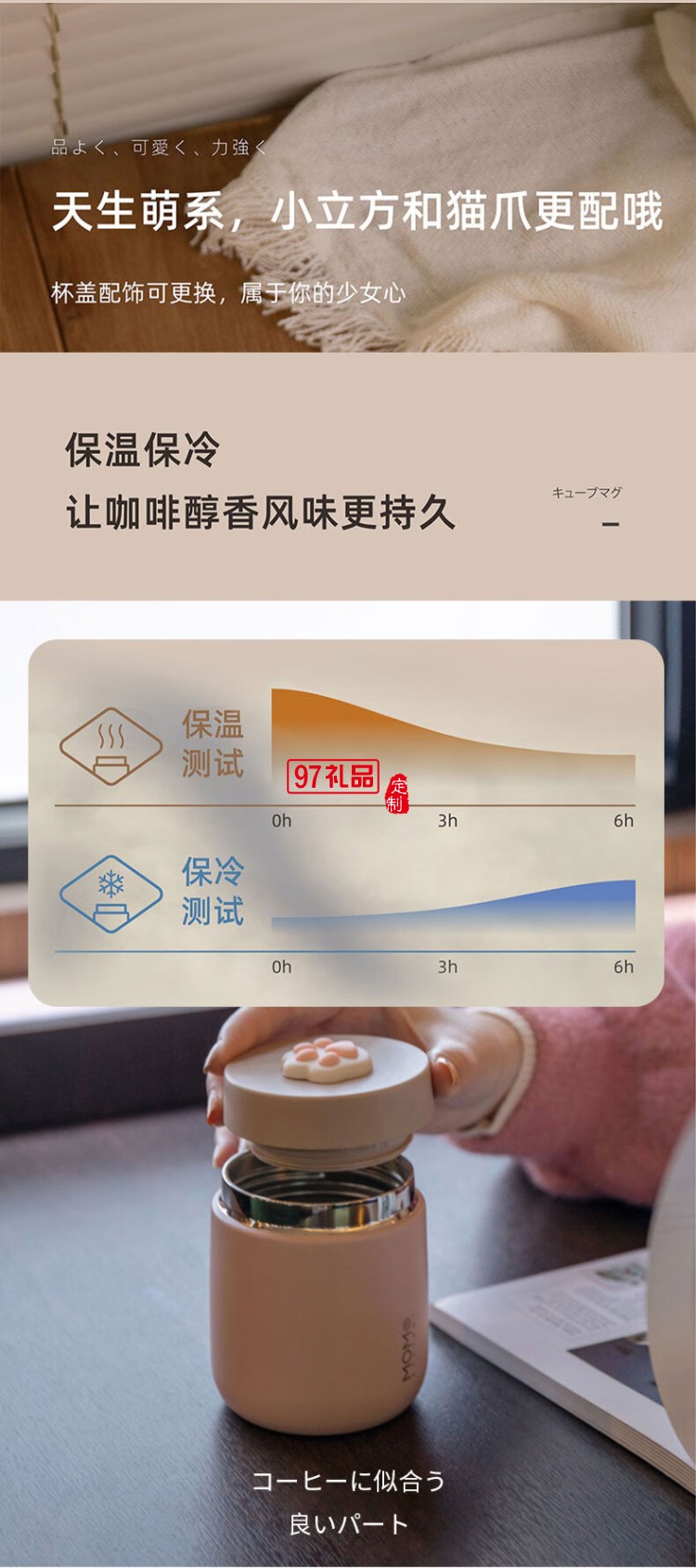 MOMOCONCEPT小立方猫爪咖啡礼盒