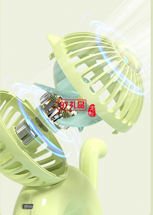 泡泡猫咪桌面风扇