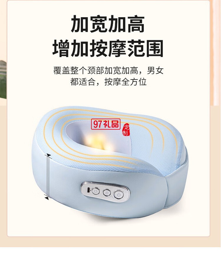按摩仪3D仿人揉捏亲肤莱卡面料新款智能语音多功能颈椎肩颈按摩枕枕头脖子