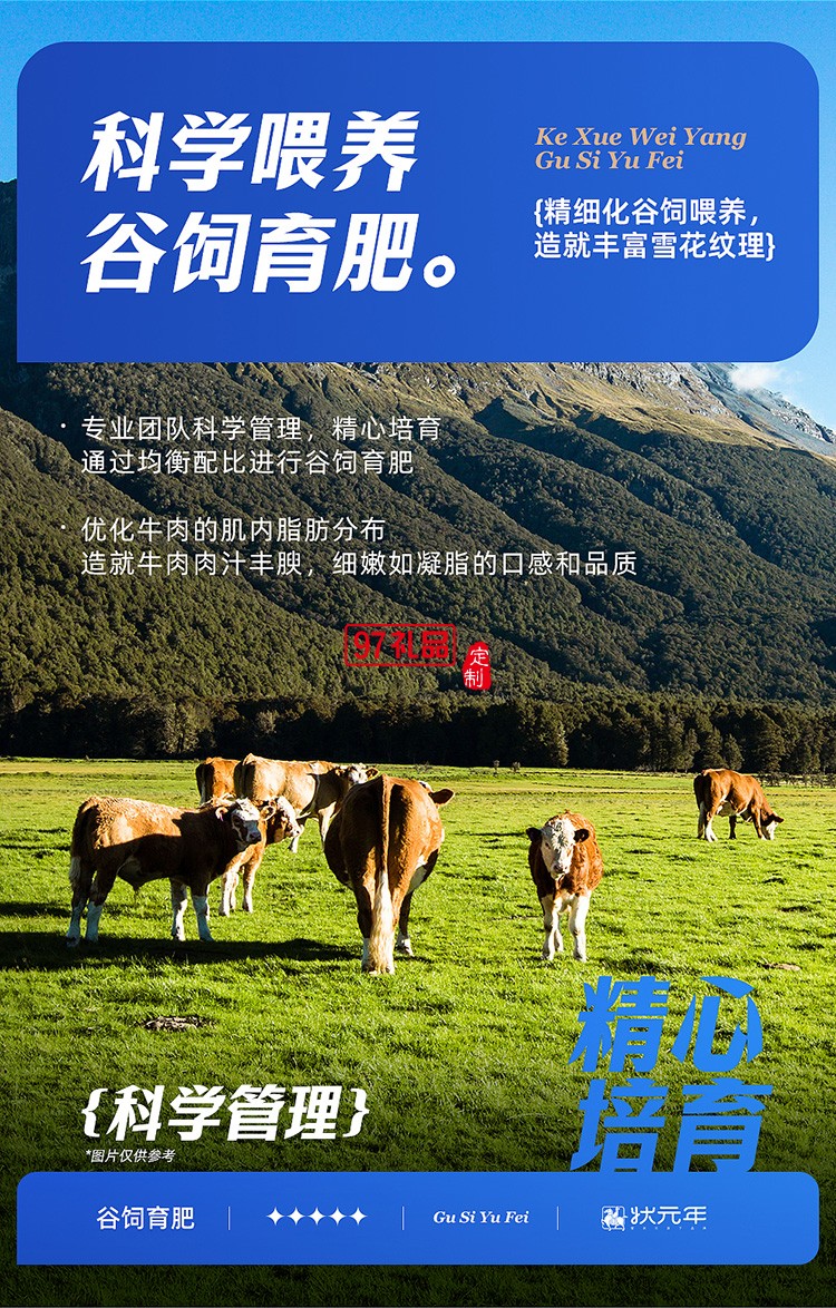 蟹状元 进口牛肉礼券礼盒春节年货大礼包