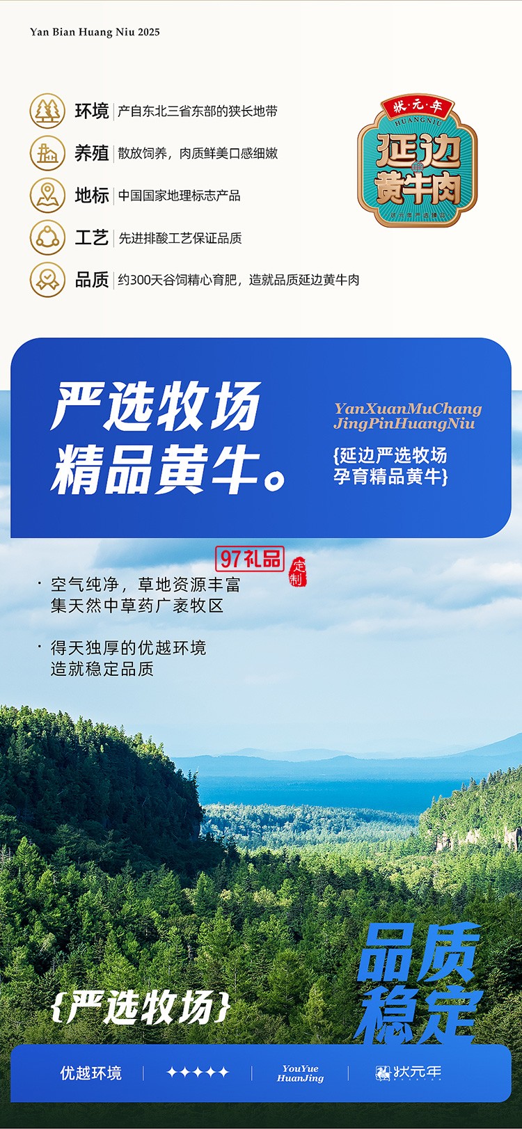 蟹状元 延边黄牛肉礼券礼盒春节年货大礼包