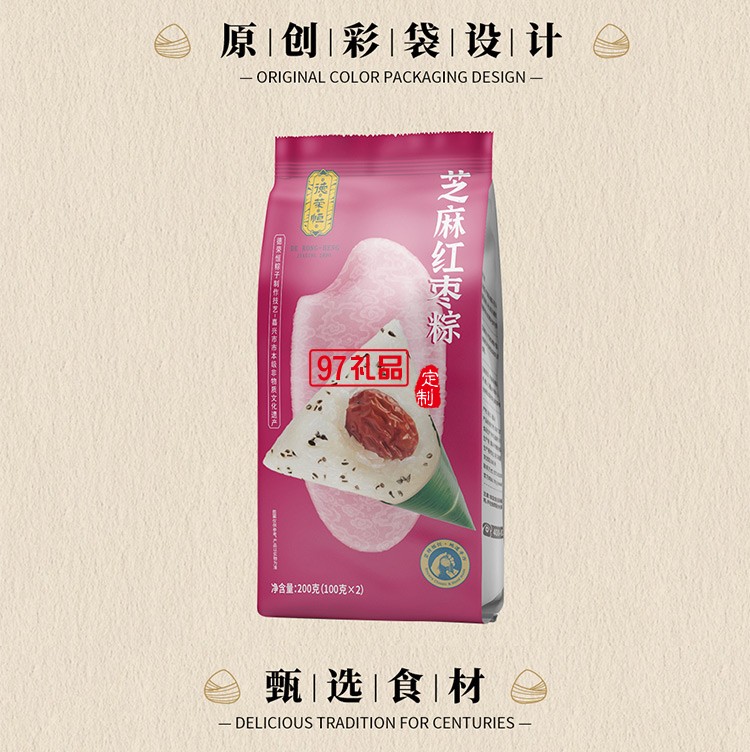 德荣恒 芝麻红枣粽袋装100g
