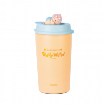 so.home 泰迪珍藏水蜜桃可爱暖手杯女生高颜值咖啡杯