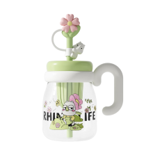 独角犀 Rhino.life  小清新犀宝踏春系列吨吨花茶杯玻璃款