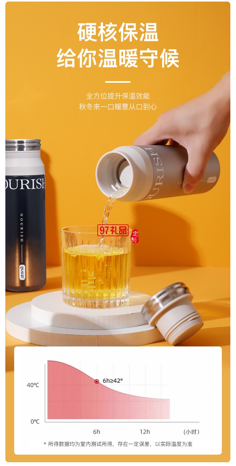 果兹食品级赛纳不锈钢保温杯多色可选