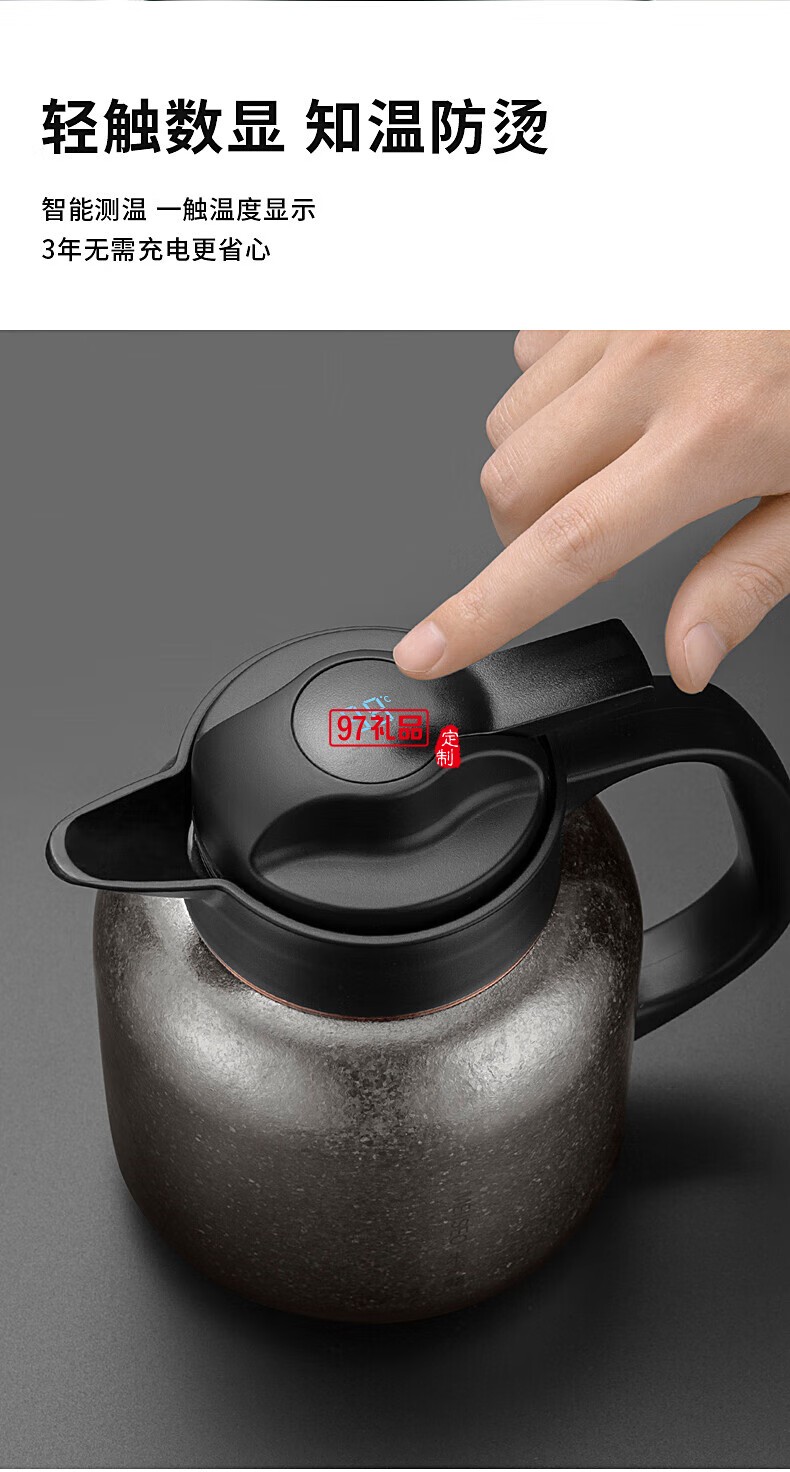 米索（MEIISEO）米索纯钛焖茶壶智能显温家用保温壶