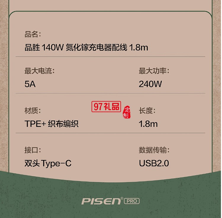 140W氮化镓复古充电器