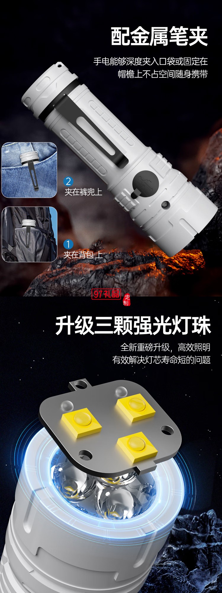 便携强光手电筒