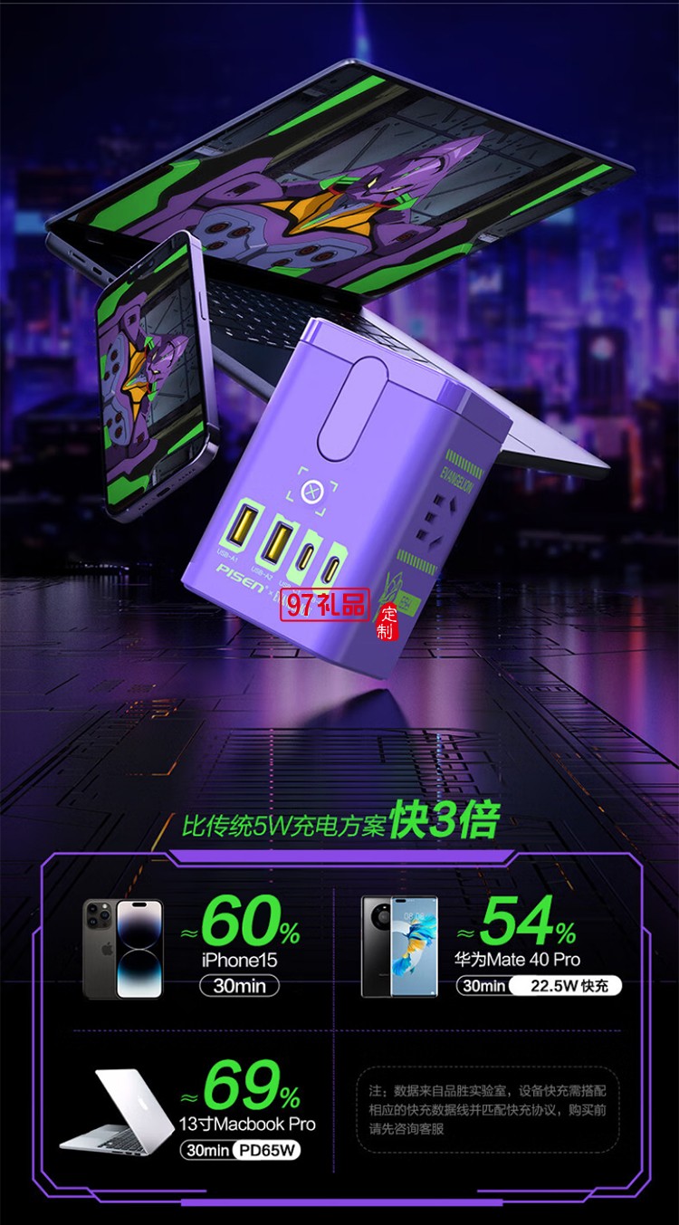 5W氮化镓三合一磁吸桌面充