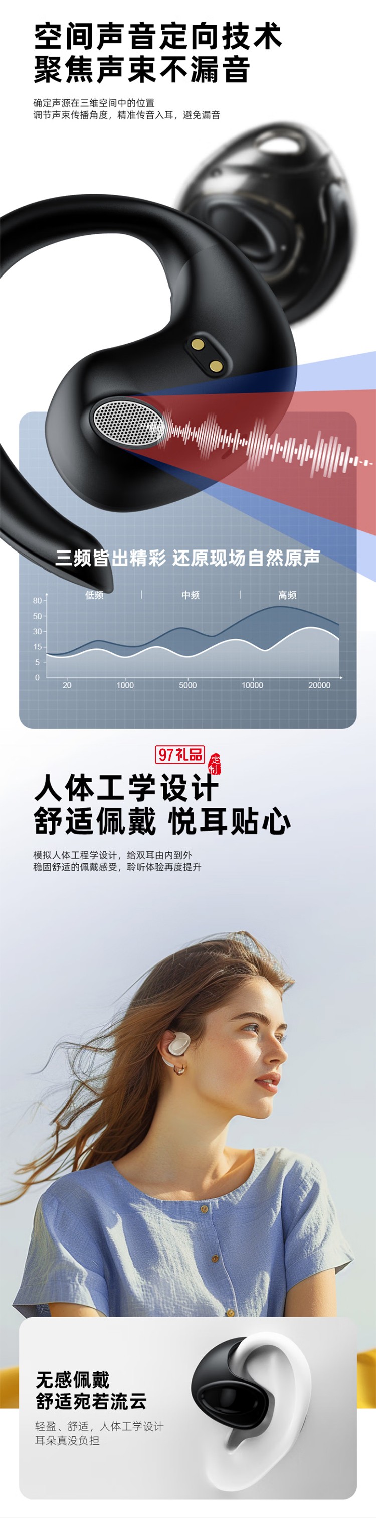 联想thinkplus开放式蓝牙耳机 X15PRO II