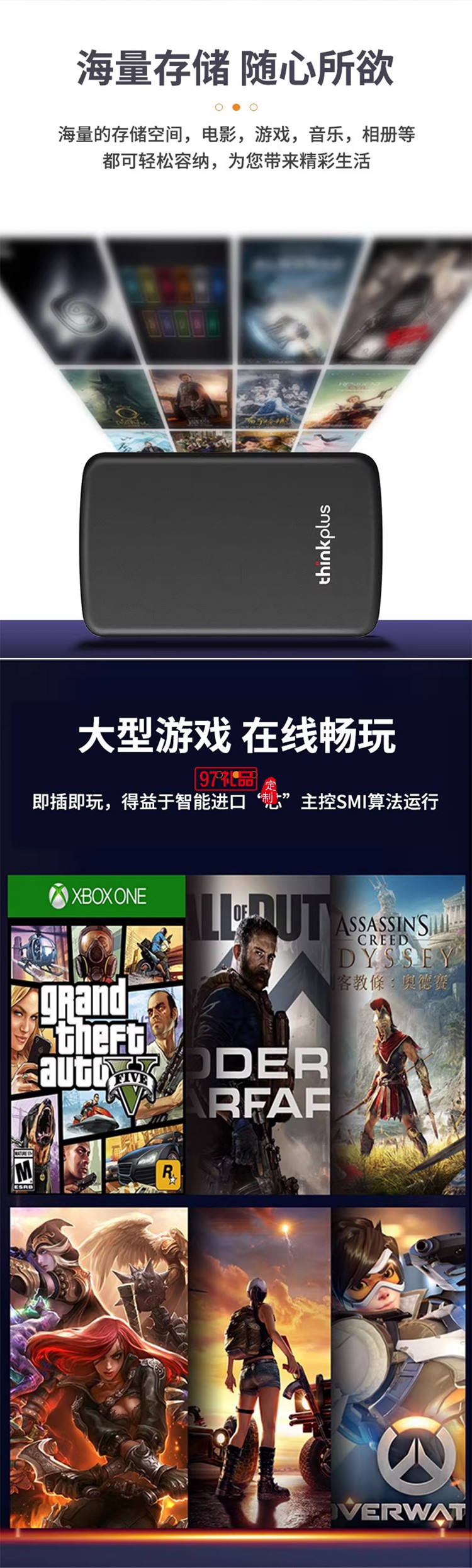 联想thinkplus / 移动硬盘1TB