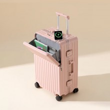 DULA商务前开口系列铝框行李箱2070