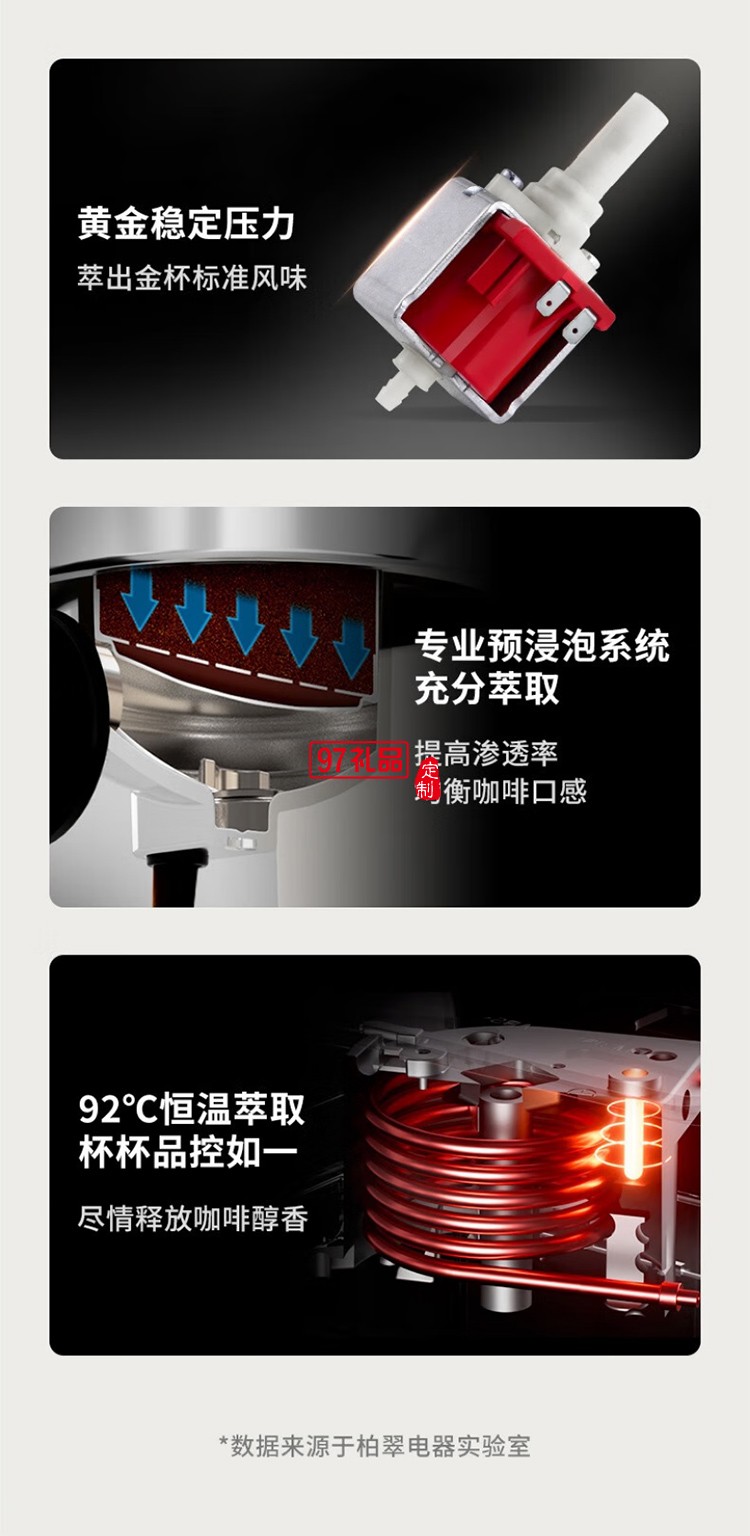 柏翠·小白醒醒爆款意式咖啡机