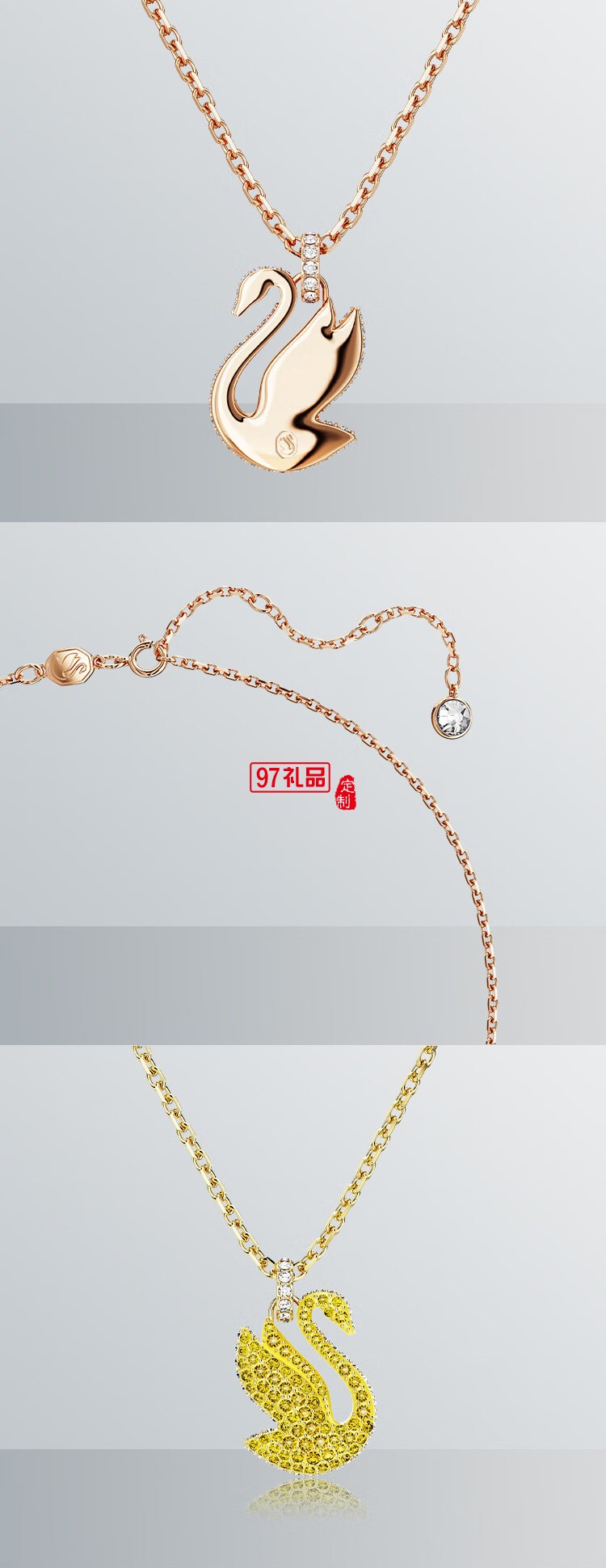 施华洛世奇ICONIC SWAN王一博同款红天鹅项链女款 送女生礼物