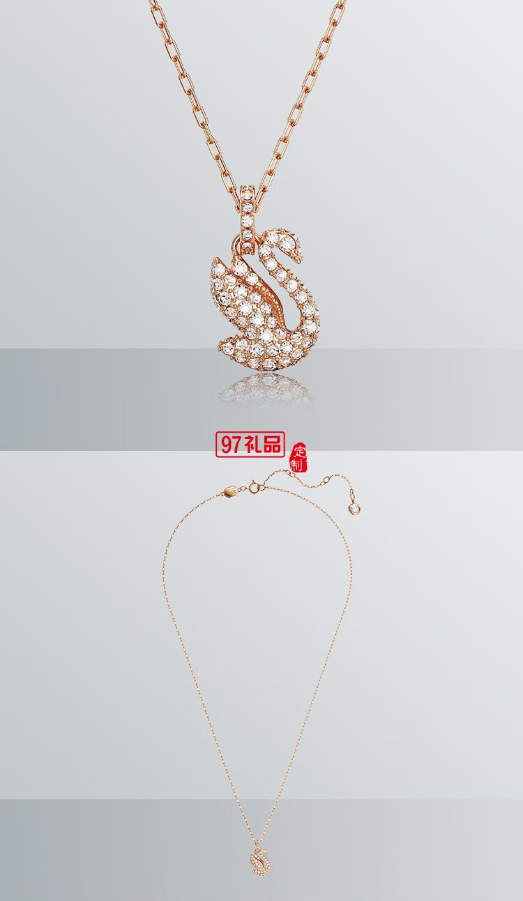 施华洛世奇ICONIC SWAN王一博同款红天鹅项链女款 送女生礼物