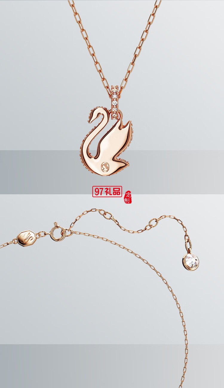 施华洛世奇ICONIC SWAN王一博同款红天鹅项链女款 送女生礼物